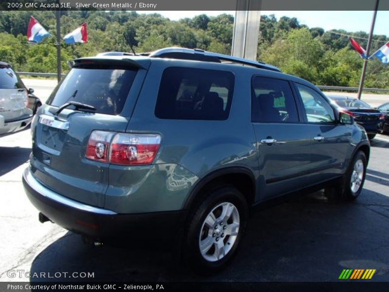 Silver Green Metallic / Ebony 2009 GMC Acadia SLE