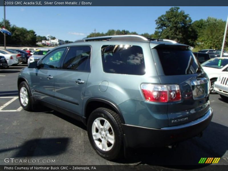 Silver Green Metallic / Ebony 2009 GMC Acadia SLE