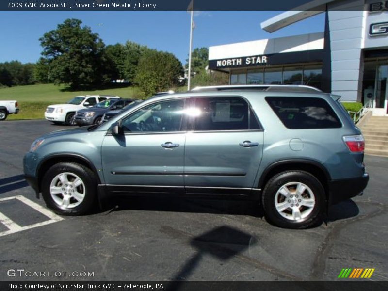 Silver Green Metallic / Ebony 2009 GMC Acadia SLE