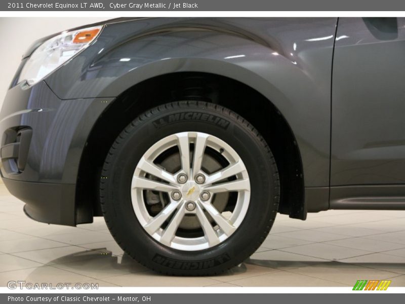 Cyber Gray Metallic / Jet Black 2011 Chevrolet Equinox LT AWD