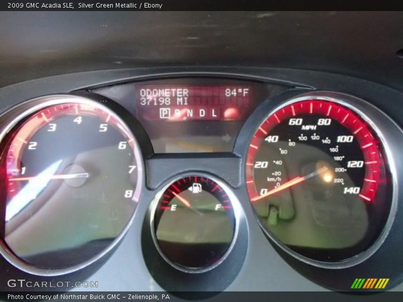 Silver Green Metallic / Ebony 2009 GMC Acadia SLE