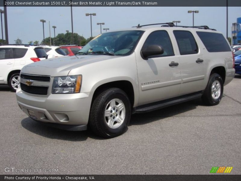 Silver Birch Metallic / Light Titanium/Dark Titanium 2008 Chevrolet Suburban 1500 LT