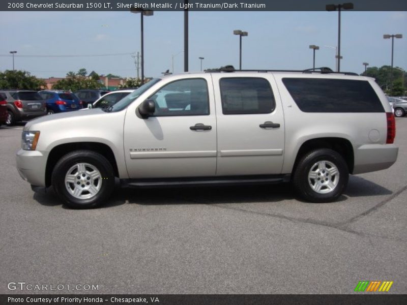 Silver Birch Metallic / Light Titanium/Dark Titanium 2008 Chevrolet Suburban 1500 LT
