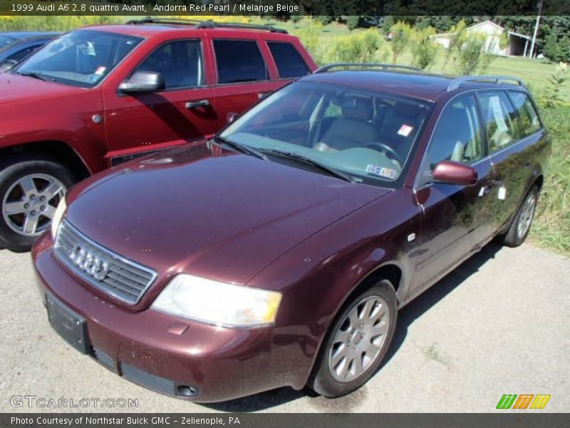 Andorra Red Pearl / Melange Beige 1999 Audi A6 2.8 quattro Avant