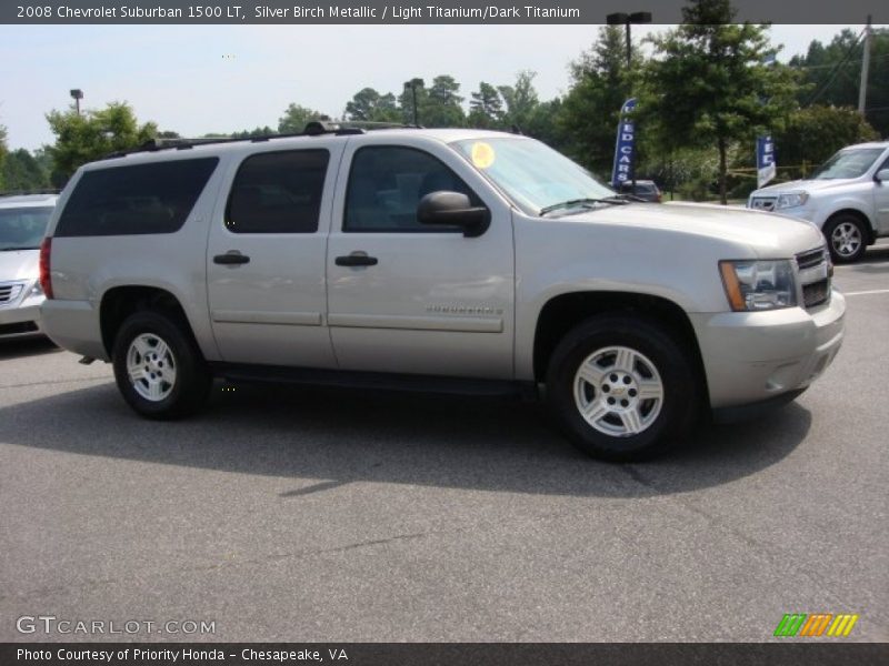 Silver Birch Metallic / Light Titanium/Dark Titanium 2008 Chevrolet Suburban 1500 LT