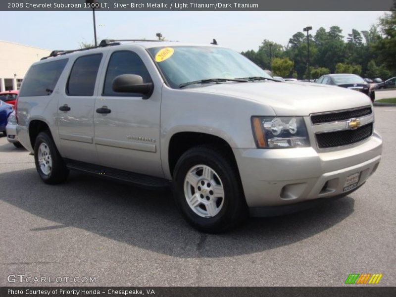 Silver Birch Metallic / Light Titanium/Dark Titanium 2008 Chevrolet Suburban 1500 LT