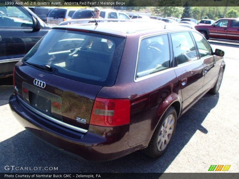 Andorra Red Pearl / Melange Beige 1999 Audi A6 2.8 quattro Avant