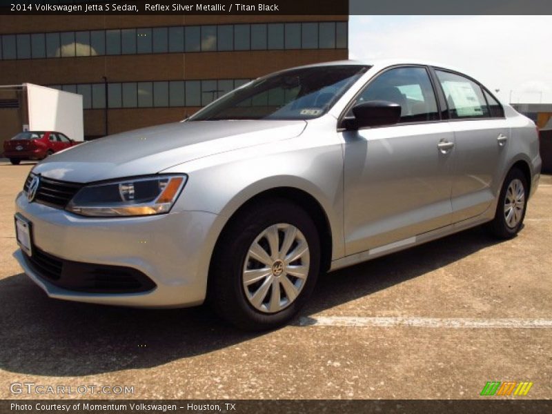 Reflex Silver Metallic / Titan Black 2014 Volkswagen Jetta S Sedan