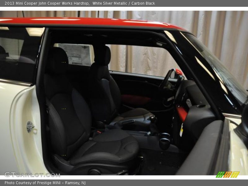 White Silver Metallic / Carbon Black 2013 Mini Cooper John Cooper Works Hardtop
