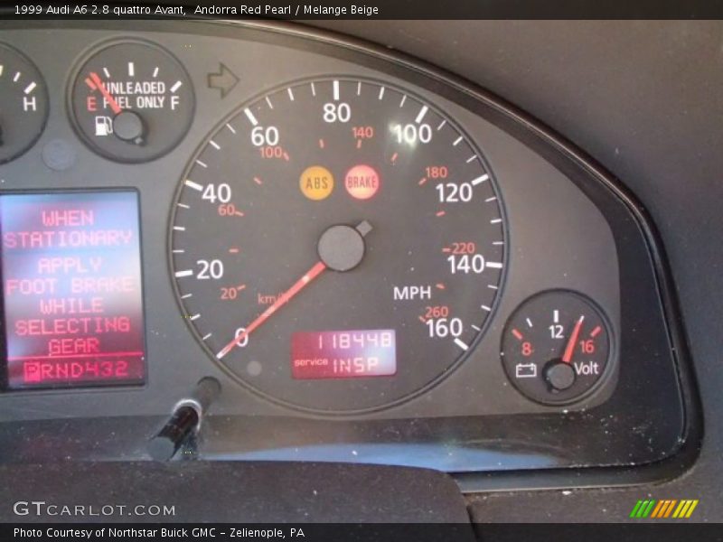 Andorra Red Pearl / Melange Beige 1999 Audi A6 2.8 quattro Avant