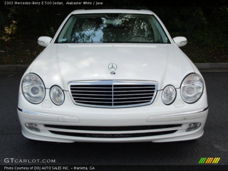 Alabaster White / Java 2003 Mercedes-Benz E 500 Sedan