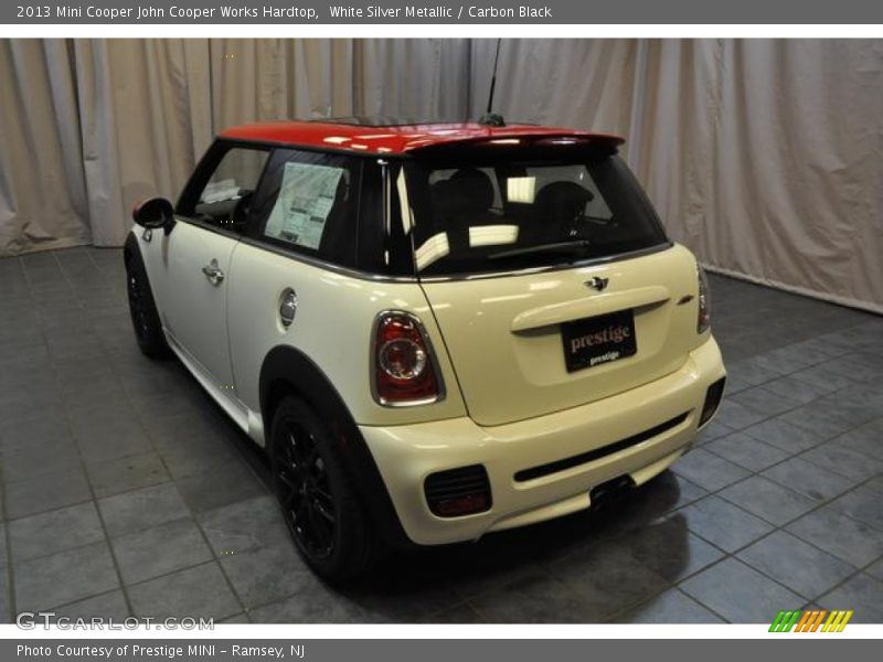 White Silver Metallic / Carbon Black 2013 Mini Cooper John Cooper Works Hardtop