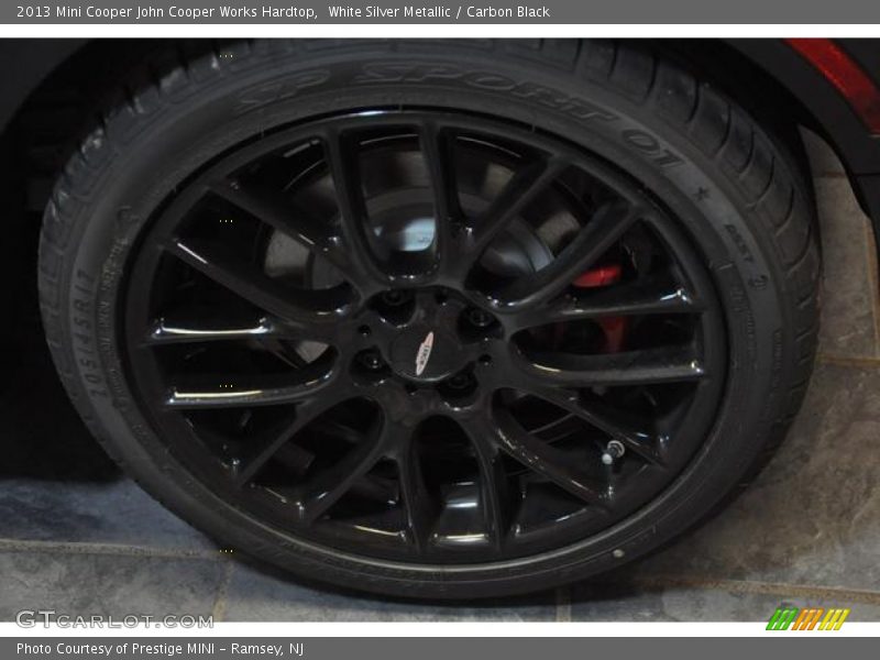 White Silver Metallic / Carbon Black 2013 Mini Cooper John Cooper Works Hardtop