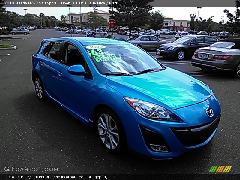 Celestial Blue Mica / Black 2010 Mazda MAZDA3 s Sport 5 Door