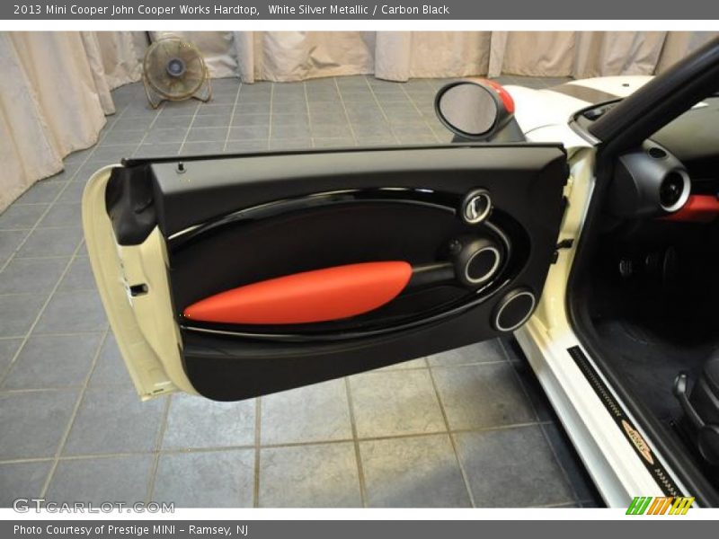 White Silver Metallic / Carbon Black 2013 Mini Cooper John Cooper Works Hardtop