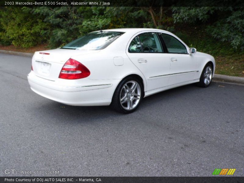 Alabaster White / Java 2003 Mercedes-Benz E 500 Sedan