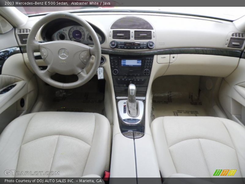 Alabaster White / Java 2003 Mercedes-Benz E 500 Sedan