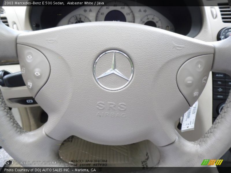 Alabaster White / Java 2003 Mercedes-Benz E 500 Sedan