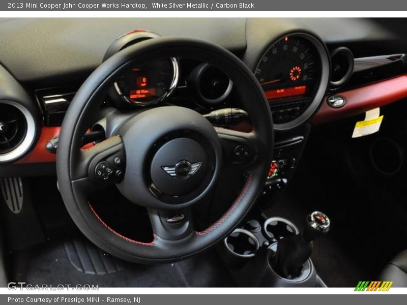 White Silver Metallic / Carbon Black 2013 Mini Cooper John Cooper Works Hardtop