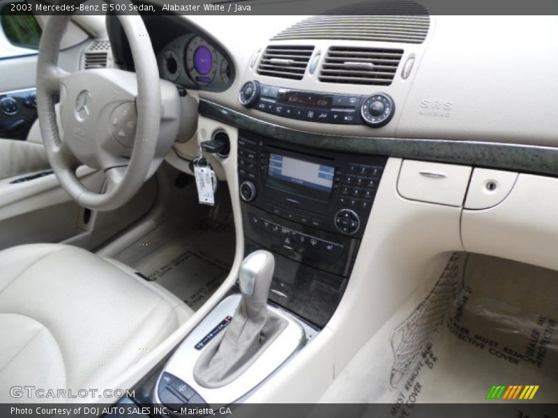Alabaster White / Java 2003 Mercedes-Benz E 500 Sedan