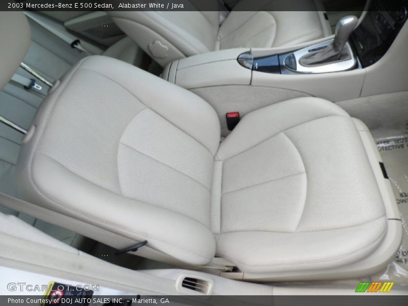 Alabaster White / Java 2003 Mercedes-Benz E 500 Sedan
