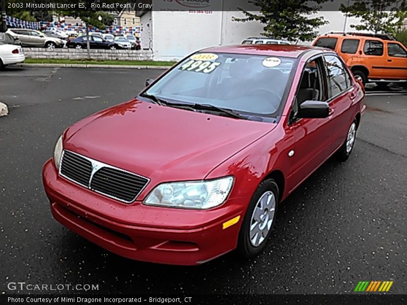 Rio Red Pearl / Gray 2003 Mitsubishi Lancer ES