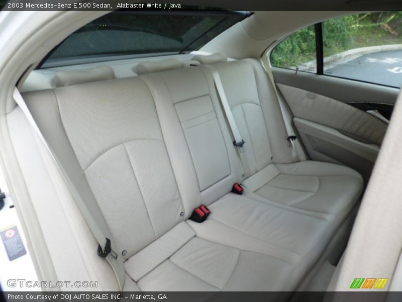 Alabaster White / Java 2003 Mercedes-Benz E 500 Sedan