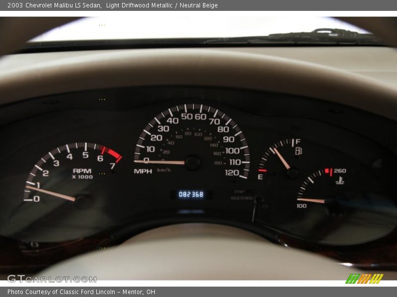 Light Driftwood Metallic / Neutral Beige 2003 Chevrolet Malibu LS Sedan