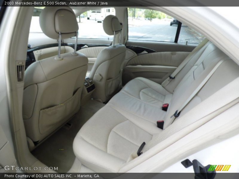 Alabaster White / Java 2003 Mercedes-Benz E 500 Sedan