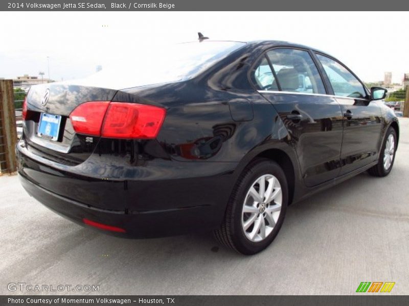 Black / Cornsilk Beige 2014 Volkswagen Jetta SE Sedan