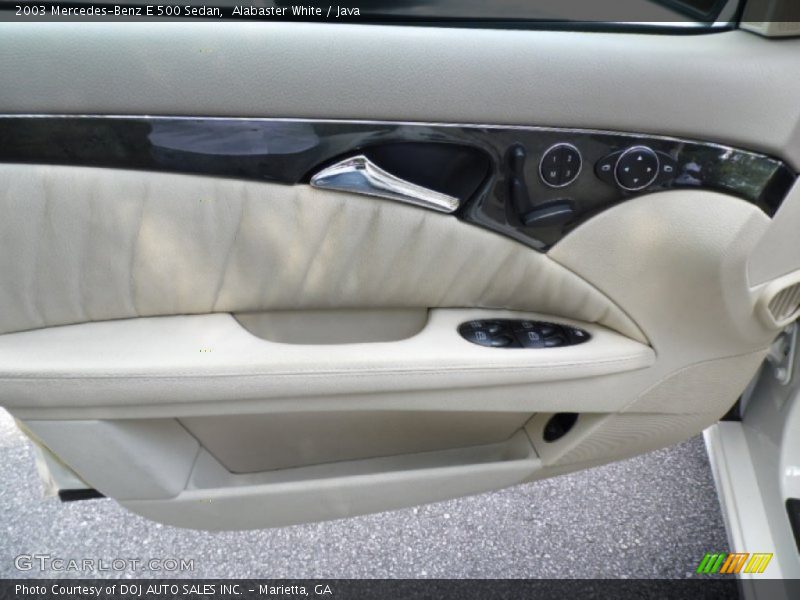 Alabaster White / Java 2003 Mercedes-Benz E 500 Sedan