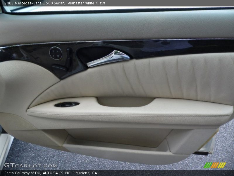Alabaster White / Java 2003 Mercedes-Benz E 500 Sedan