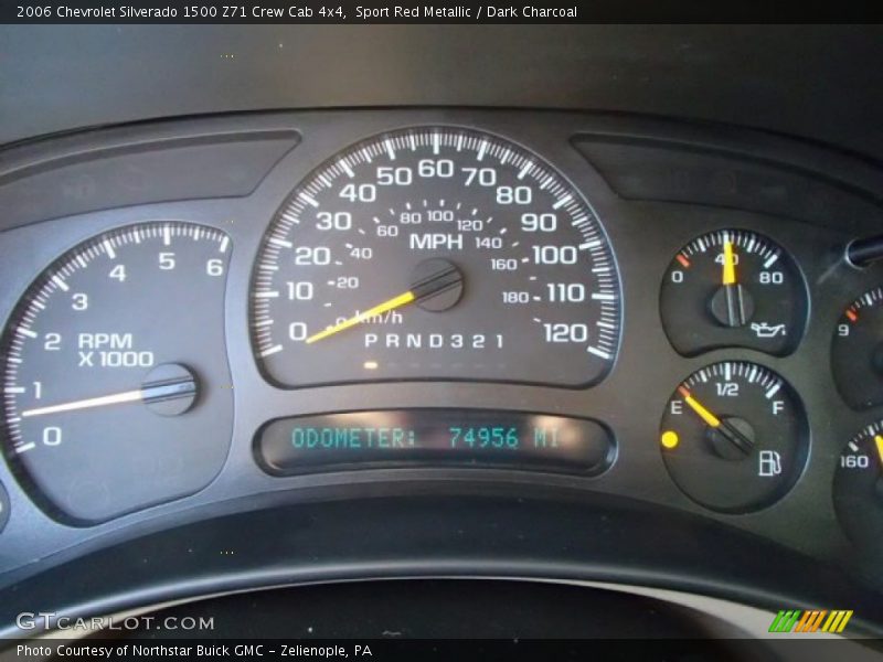 Sport Red Metallic / Dark Charcoal 2006 Chevrolet Silverado 1500 Z71 Crew Cab 4x4