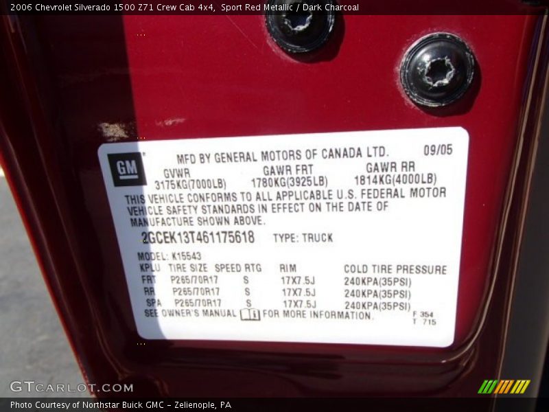 Sport Red Metallic / Dark Charcoal 2006 Chevrolet Silverado 1500 Z71 Crew Cab 4x4