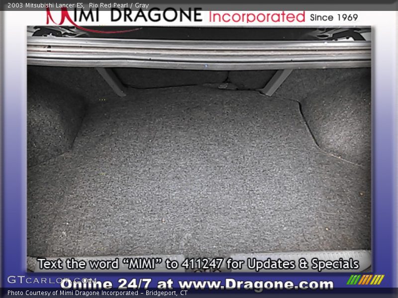 Rio Red Pearl / Gray 2003 Mitsubishi Lancer ES