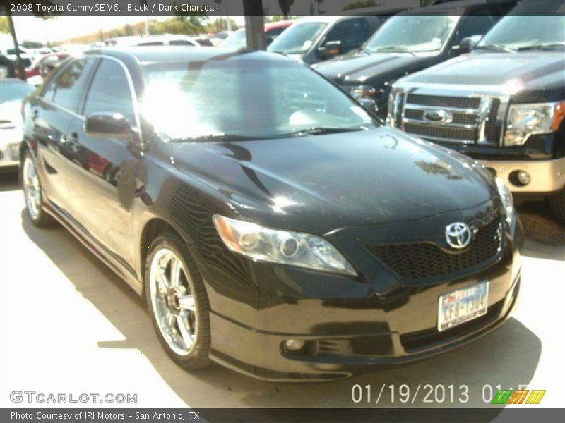 Black / Dark Charcoal 2008 Toyota Camry SE V6