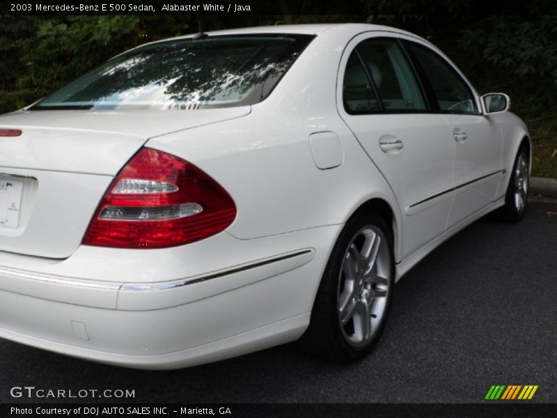 Alabaster White / Java 2003 Mercedes-Benz E 500 Sedan