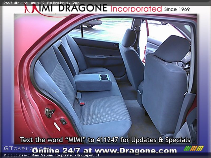 Rio Red Pearl / Gray 2003 Mitsubishi Lancer ES