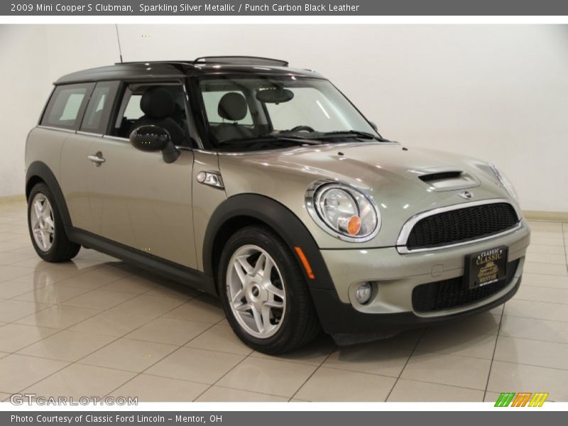 Sparkling Silver Metallic / Punch Carbon Black Leather 2009 Mini Cooper S Clubman