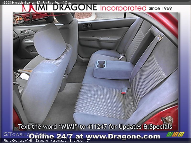 Rio Red Pearl / Gray 2003 Mitsubishi Lancer ES