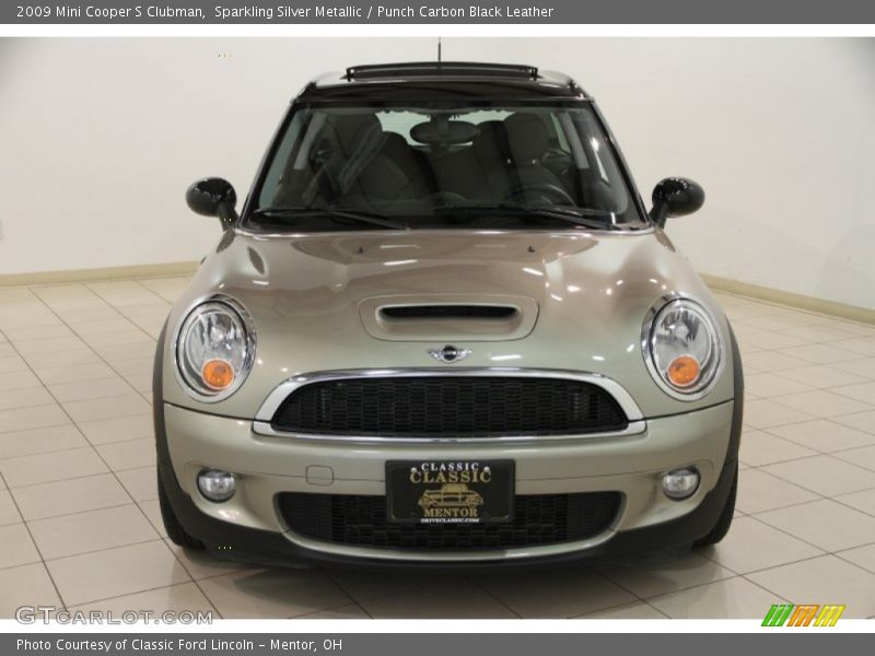 Sparkling Silver Metallic / Punch Carbon Black Leather 2009 Mini Cooper S Clubman