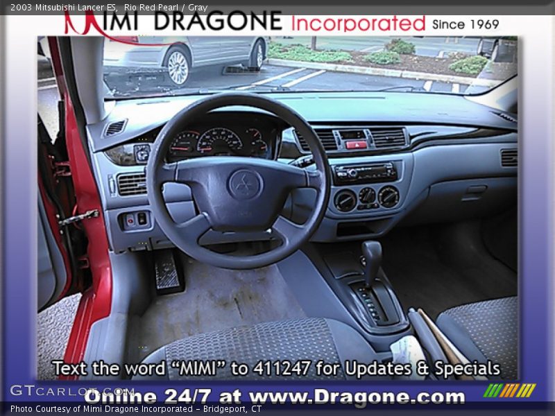 Rio Red Pearl / Gray 2003 Mitsubishi Lancer ES