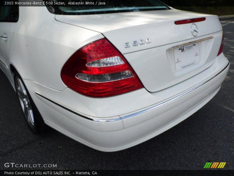 Alabaster White / Java 2003 Mercedes-Benz E 500 Sedan