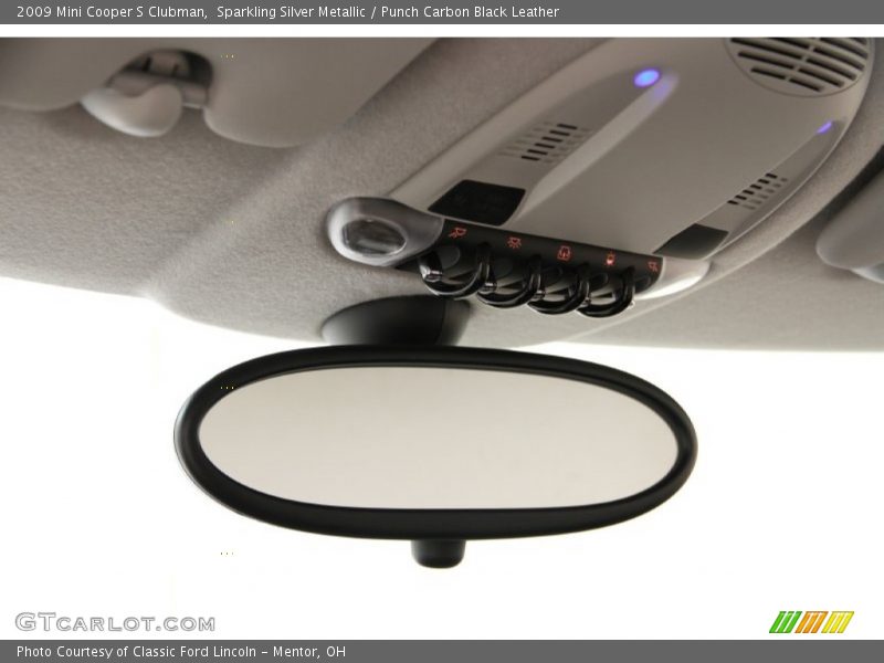 Sparkling Silver Metallic / Punch Carbon Black Leather 2009 Mini Cooper S Clubman