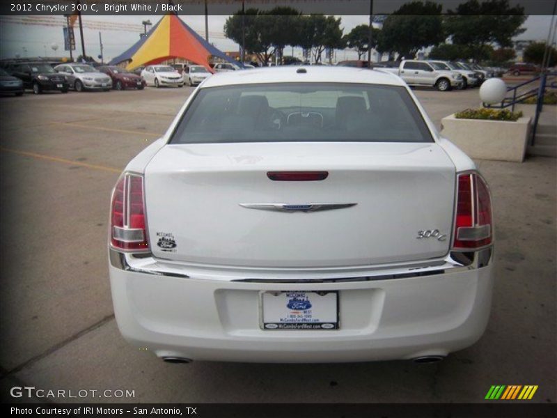 Bright White / Black 2012 Chrysler 300 C