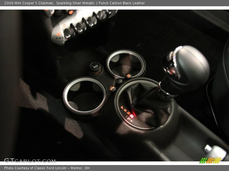 Sparkling Silver Metallic / Punch Carbon Black Leather 2009 Mini Cooper S Clubman
