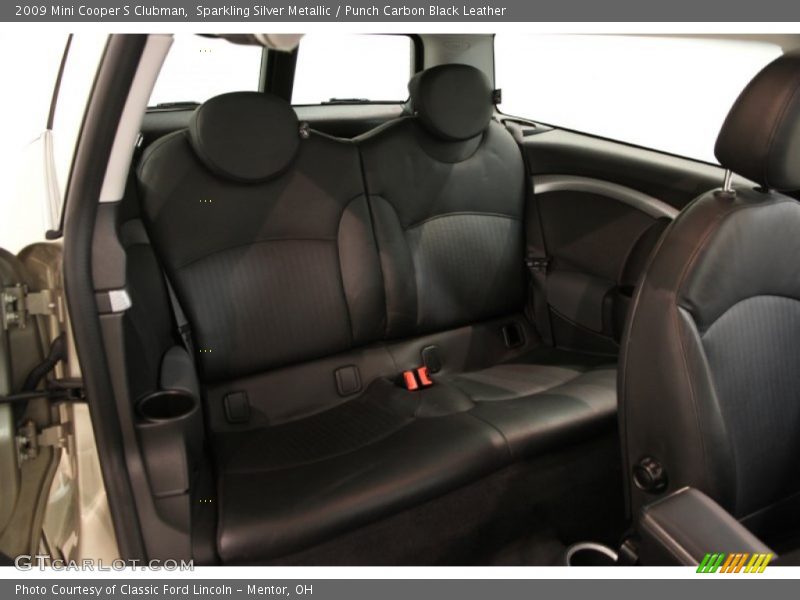 Sparkling Silver Metallic / Punch Carbon Black Leather 2009 Mini Cooper S Clubman