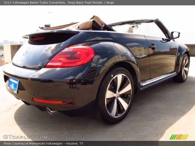 Deep Black Pearl Metallic / Beige 2013 Volkswagen Beetle Turbo Convertible