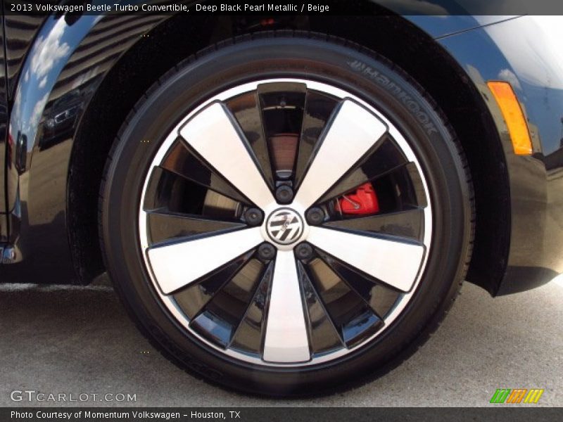 Deep Black Pearl Metallic / Beige 2013 Volkswagen Beetle Turbo Convertible