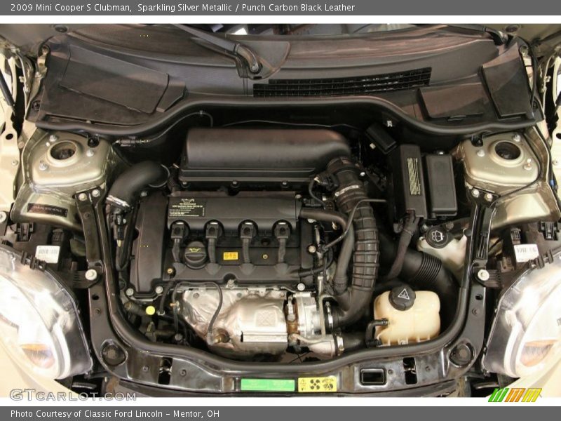Sparkling Silver Metallic / Punch Carbon Black Leather 2009 Mini Cooper S Clubman
